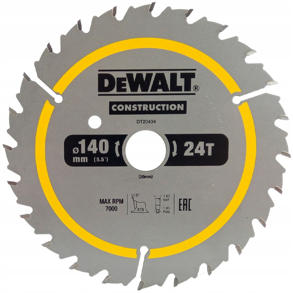 Аккумуляторная дисковая пила DeWalt DCS512NT, каркас, в кейсе