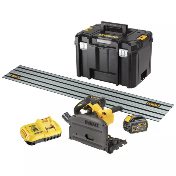 Аккумуляторная дисковая погружная пила DeWalt DCS520T2R, 2x6.0Аh, з/у, в кейсе