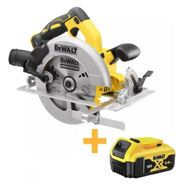 Аккумуляторная дисковая пила DeWalt DCS570N, 1x5.0Ah