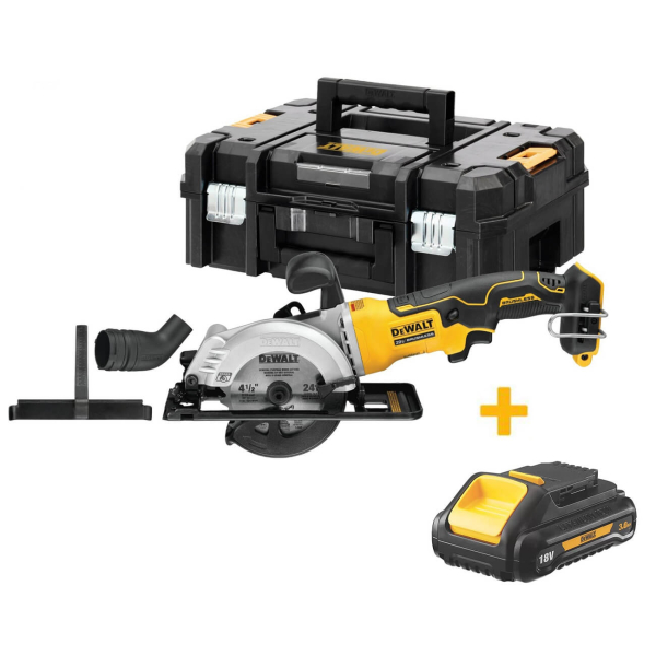 Акумуляторна дискова пила DeWalt DCS571NT, 1x3.0Ah, у кейсі