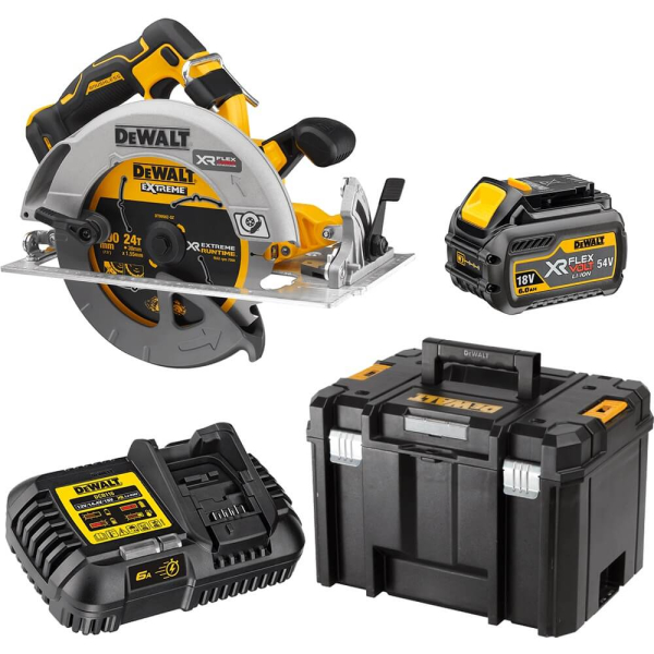 Акумуляторна дискова пила DeWalt DCS573T1, 1x6.0Ah, з/п, в кейсі