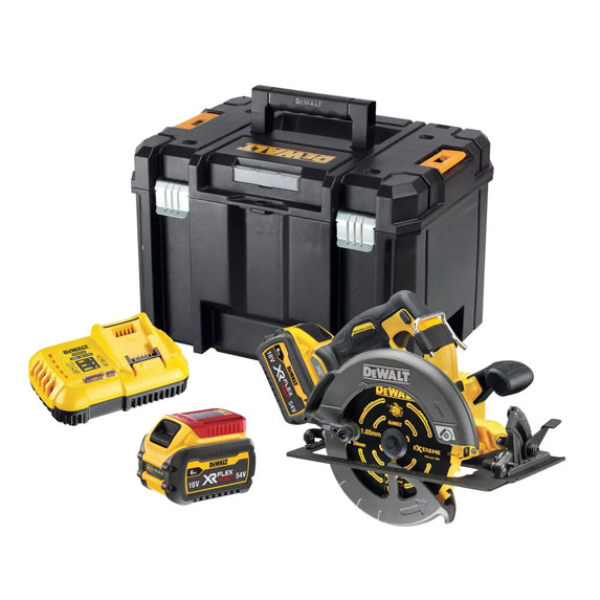Аккумуляторная дисковая пила DeWalt DCS579T2, 2x2.0Аh, з/у, в кейсе