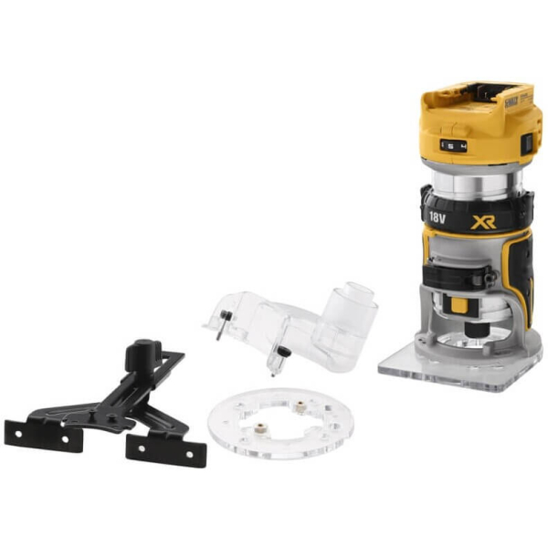 Аккумуляторный окантовочный фрезер DeWalt DCW600N, каркас