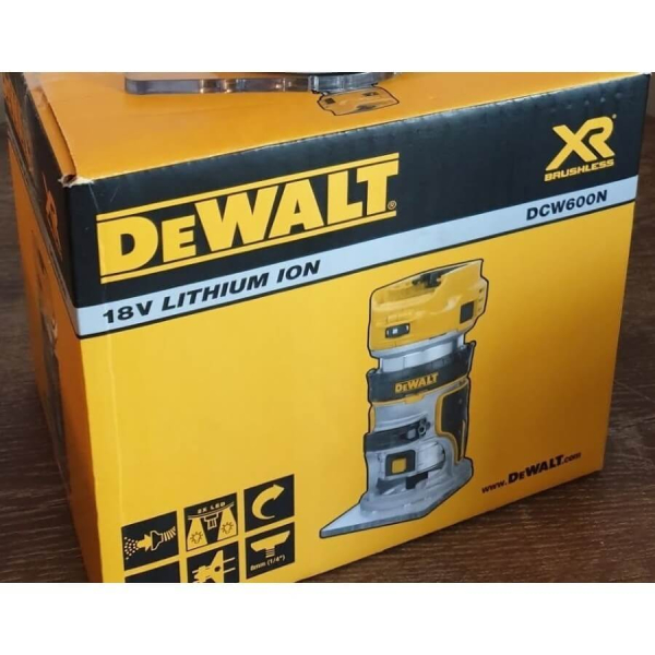 Аккумуляторный окантовочный фрезер DeWalt DCW600N, каркас