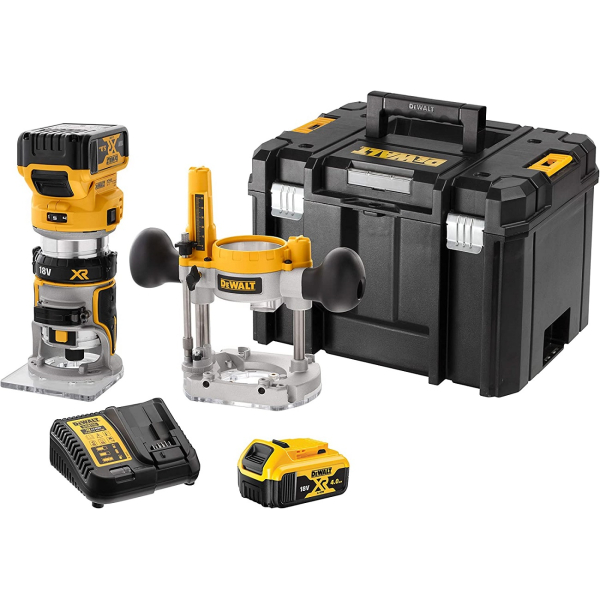 Акумуляторний багатофункціональний фрезер DeWalt DCW604P2, 2x5.0Ah, з/п, в кейсі TSTAK