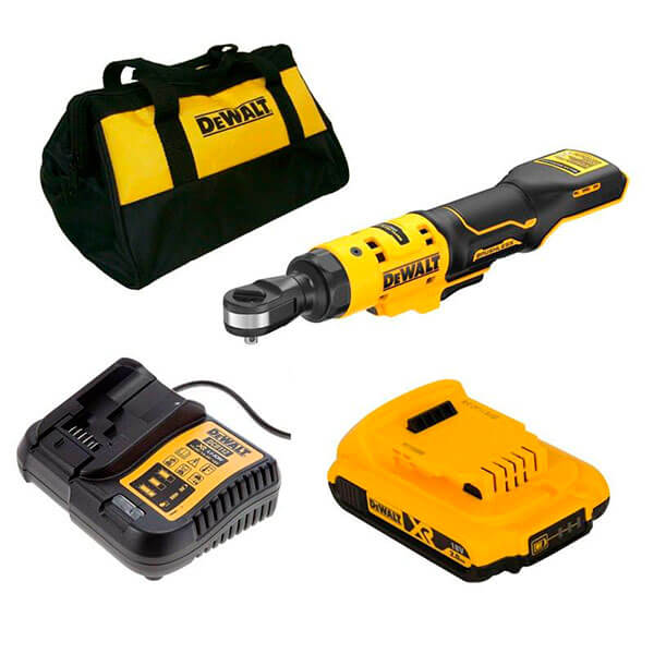 Аккумуляторный угловой гайковерт DeWALT DCF512D1, 1x2.0 Ah, з/у, сумка