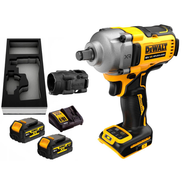 Аккумуляторный гайковерт DeWALT DCF891P2G, 2x5.0 Ah, з/у