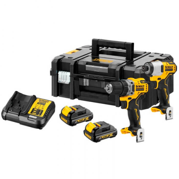 Набір з двох безщіткових інструментів DeWALT DCK2110C2T