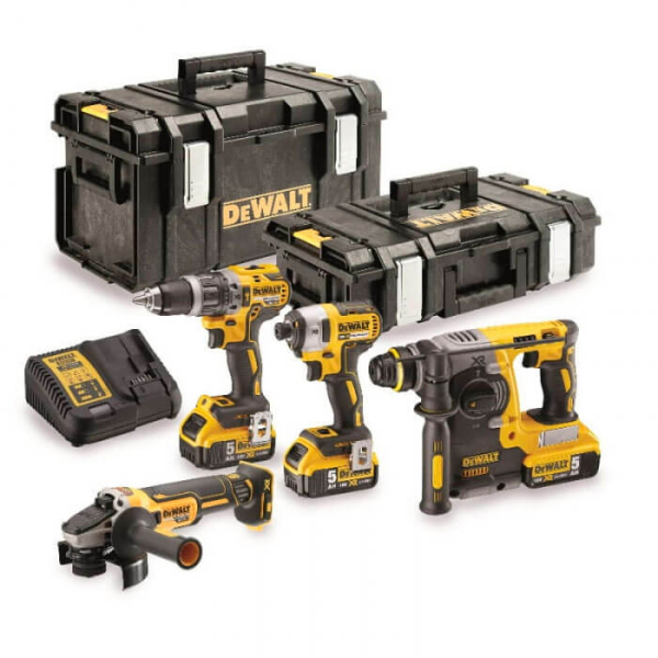 Набір з чотирьох безщіткових інструментів DeWALT DCK422P3