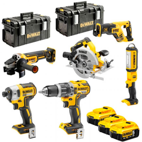 Набір із шести безщіткових інструментів DeWALT DCK623P3