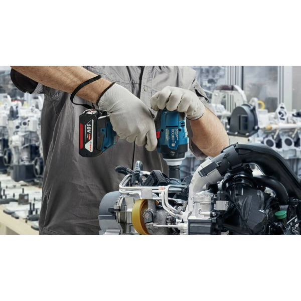 Аккумуляторный гайковерт Bosch Professional GDS 18V-400, 2x4.0Ah, з/у GAL 18V-40, в кейсе