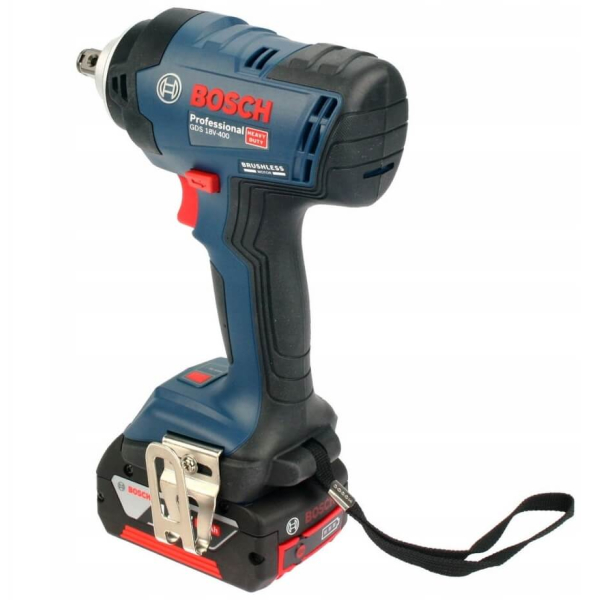 Аккумуляторный гайковерт Bosch Professional GDS 18V-400, 2x4.0Ah, з/у GAL 18V-40, в кейсе
