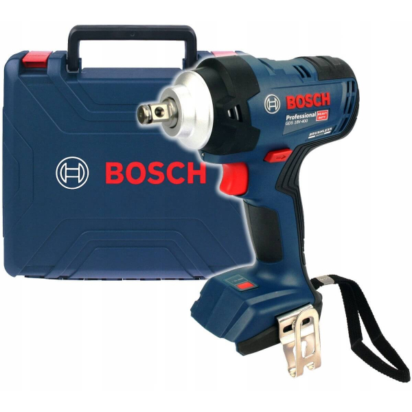 Аккумуляторный гайковерт Bosch Professional GDS 18V-400, каркас в кейсе