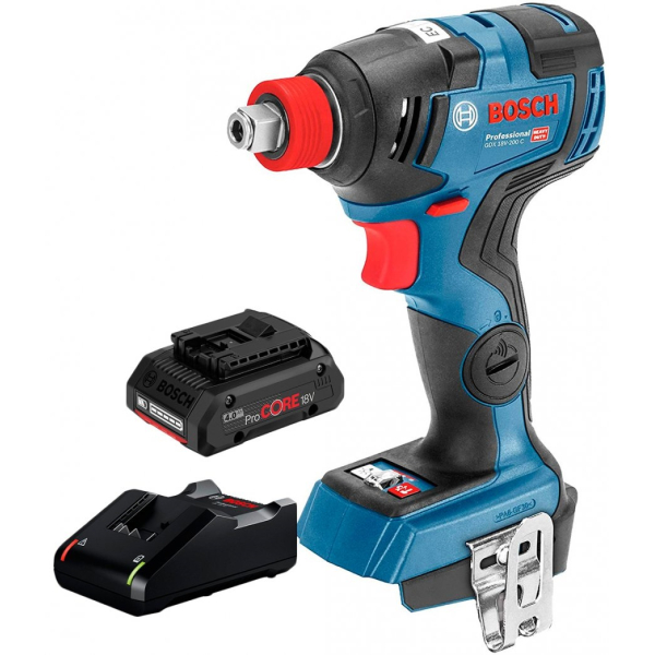 Акумуляторний гвинтоверт Bosch Professional GDX 18V-200 C, 1xProCore 18V 4.0 Ah, з/п GAL 18V-40