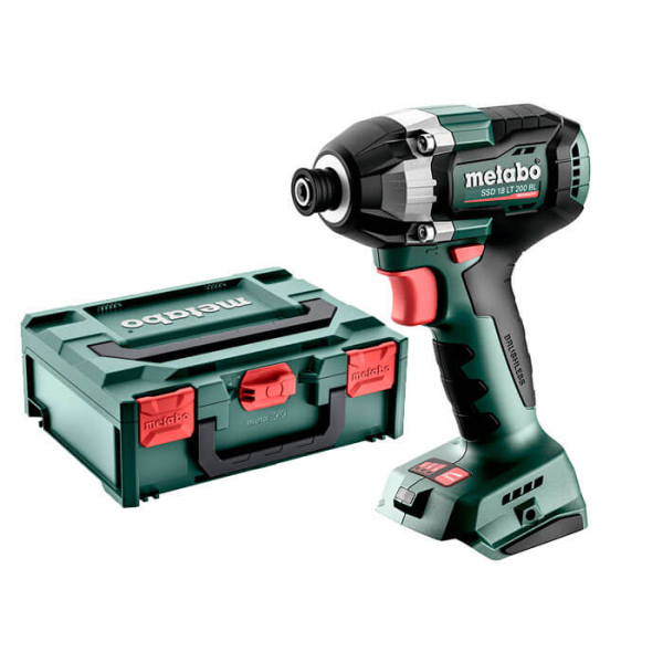 Аккумуляторный гайковерт Metabo SSD 18 LT 200 BL, каркас в metaBOX