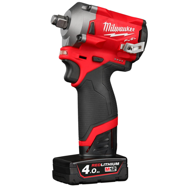 Аккумуляторный гайковерт Milwaukee M12 FIWF12-422X FUEL, 1xM12 B4 4.0 Ah, 1xM12 B2 2.0 Ah, з/у С12 C, в кейсе
