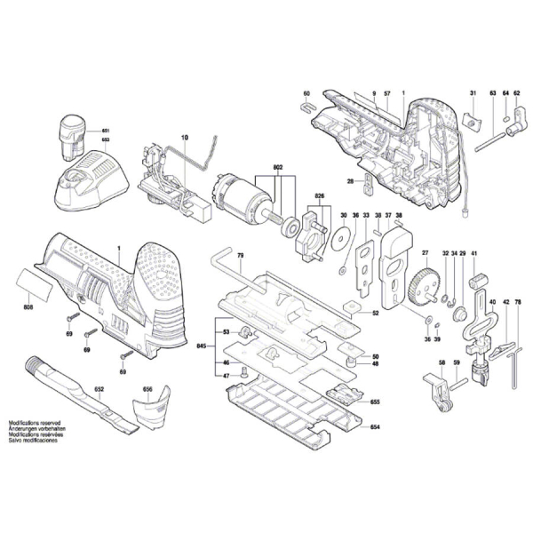 Акумуляторний лобзик Bosch Professional GST 12V-70, 1x2.0Ah, з/п GAL 12V-40