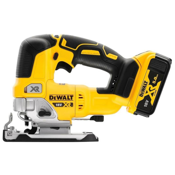 Аккумуляторный лобзик DeWalt DCS334P2, 2x5.0Ah, з/у, в кейсе