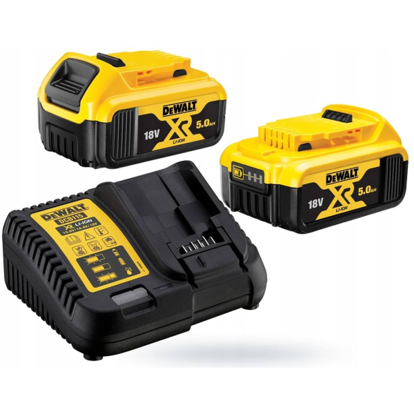 Акумуляторний лобзик DeWalt DCS334P2, 2x5.0Ah, з/п, в кейсі