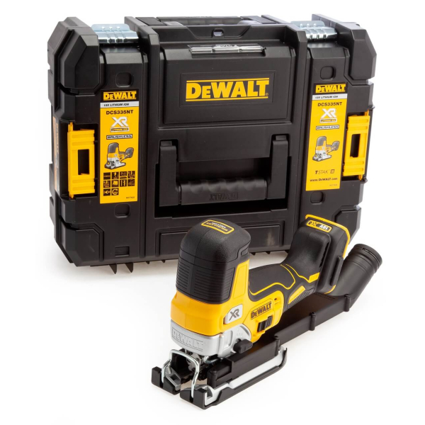 Акумуляторний лобзик DeWalt DCS335NT, каркас, в кейсі