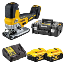 Аккумуляторный лобзик DeWalt DCS335P2, 2x5.0Ah, з/у, кейс