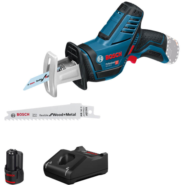 Аккумуляторная ножовка Bosch Professional GSA 12V-14, 1x2.0 Ah, з/у GAL 12V-40