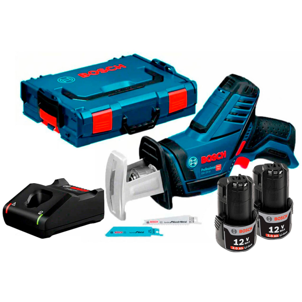 Аккумуляторная ножовка Bosch Professional GSA 12V-14, 2x3.0Ah, з/у GAL 12V-40, в L-Boxx 102