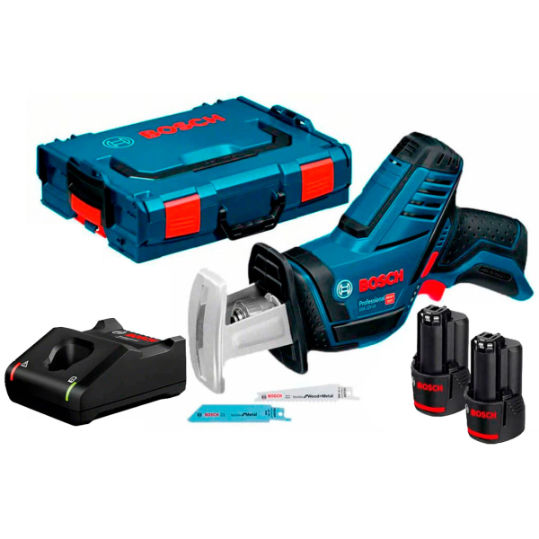 Акумуляторна ножівка Bosch Professional GSA 12V-14, 2x2.0Ah, з/п GAL 12V-40, в L-Boxx 102