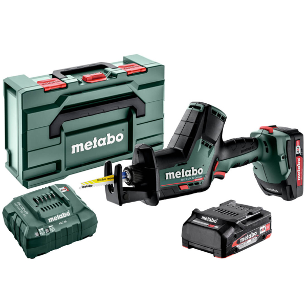 Аккумуляторная сабельная пила Metabo SSE 18 LTX BL Compact, 2x2.0 Ah, ASC 55, кейс MetaBox