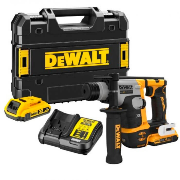 Акумуляторний перфоратор SDS-Plus DeWALT DCH172D2, 2x2.0Ah, з/п, у валізі