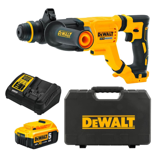 Аккумуляторный перфоратор DeWalt DCH263P1, 1x5.0Ah, з/у, в кейсе
