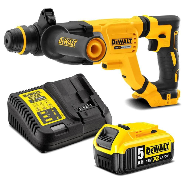 Аккумуляторный перфоратор DeWalt DCH263P1, 1x5.0Ah, з/у, в кейсе