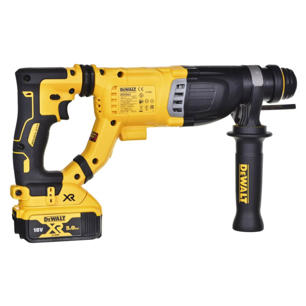 Аккумуляторный перфоратор DeWalt DCH263P1, 1x5.0Ah, з/у, в кейсе