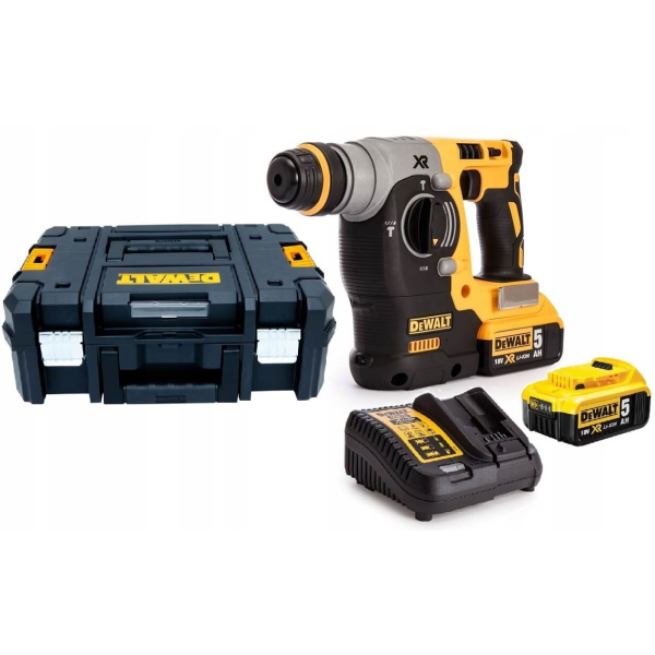 Аккумуляторный перфоратор DeWalt DCH273P2T, 2x5.0Ah, з/у, кейс