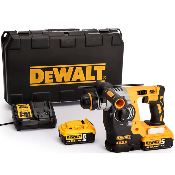 Аккумуляторный перфоратор DeWalt DCH273P2T, 2x5.0Ah, з/у, кейс