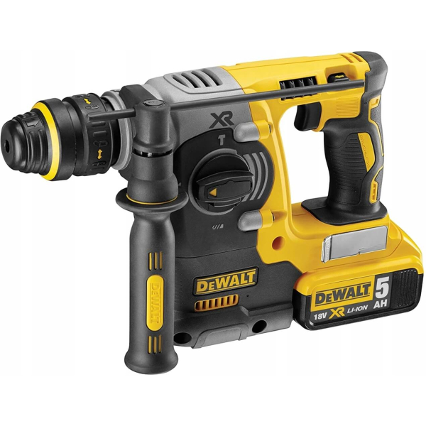 Аккумуляторный перфоратор DeWalt DCH275P2, 2x5.0Ah, з/у, система пылеудаления, в кейсе