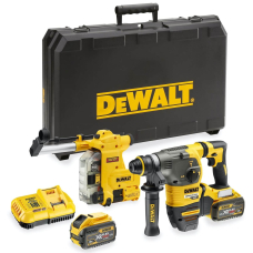 Аккумуляторный перфоратор DeWalt DCH335X2, 2x9.0Ah, з/у, система пылеудаления, кейс