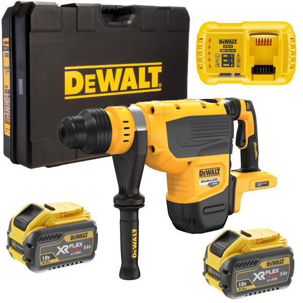 Акумуляторний перфоратор DeWalt DCH735X2, 2xXR FlexVolt 54В 9.0Ah, з/п, в кейсі