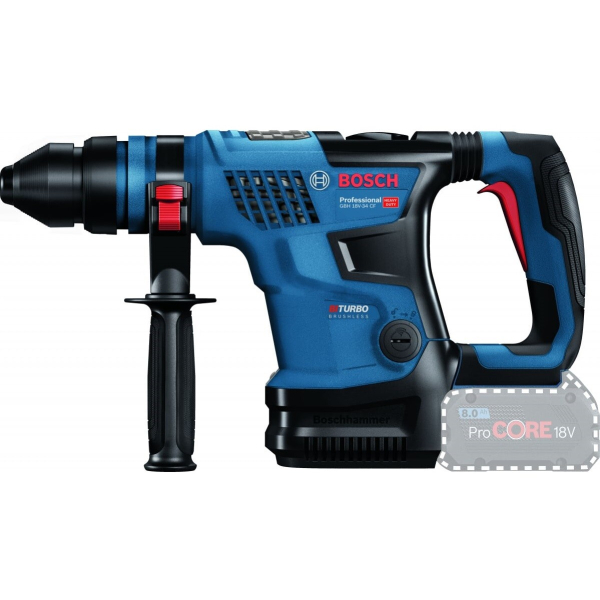 Аккумуляторный перфоратор Bosch Professional GBH 18V-34 CF, каркас, в кейсе