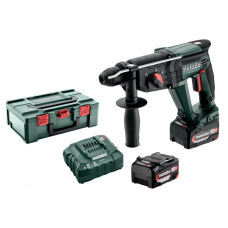 Акумуляторний перфоратор Metabo KH 18 LTX 24, 2x5.2 Ah, ASC 55, кейс MetaBox