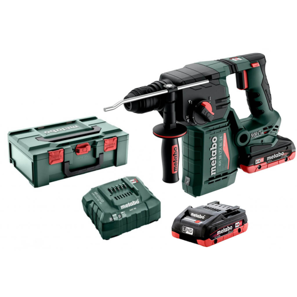 Акумуляторний перфоратор Metabo KH 18 LTX BL 24, 2x4.0Ah, з/п, в metaBOX 165 L