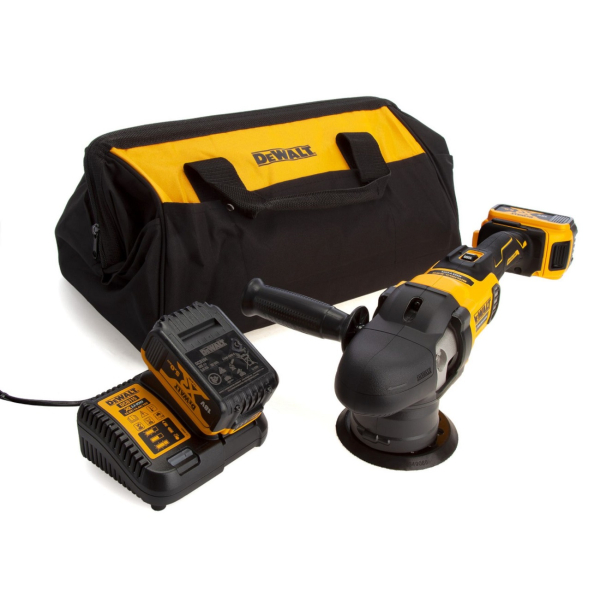 Акумуляторна полірувальна машина DeWalt DCM848P2, 2x5.0Ah, з/п, в сумці 