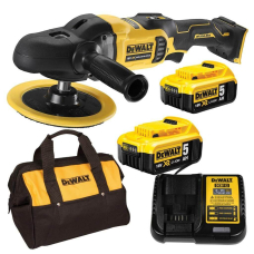 Аккумуляторная полировальная машина DeWalt DCM849P2, 2x5.0Ah, з/у, в сумке