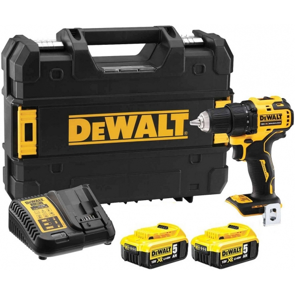 Аккумуляторный шуруповерт DeWalt DCD708P2, 2x5.0Ah, з/у, в кейсе