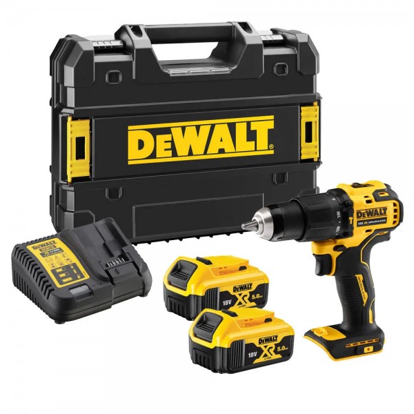 Аккумуляторный ударный шуруповерт DeWALT DCD709P2T, 2x5.0 Ah, з/у, в кейсе