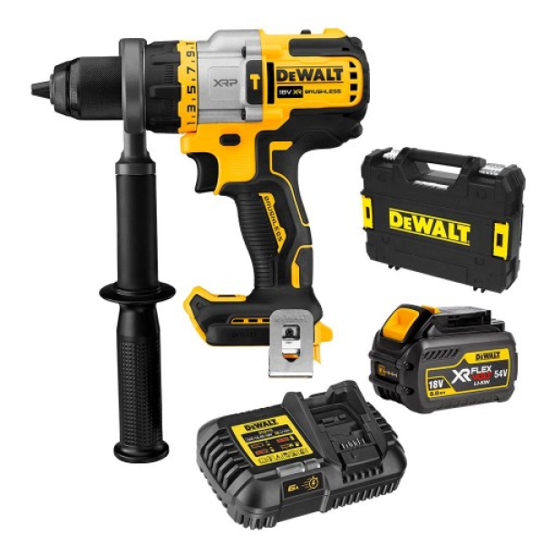 Аккумуляторный ударный дрель-шуруповерт DeWALT DCD999T1, 1x6.0 Ah, з/у, в кейсе