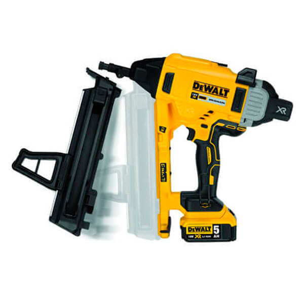 Акумуляторний пістолет цвяхозабивний по бетону DeWALT DCN890P2, 2х5.0Ah, з/п, кейс