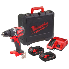 Акумуляторний ударний шуруповерт Milwaukee M18 CBLPD-202C, 2x2.0 Ah, з/п M12-18 C, в кейсі