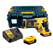 Акумуляторна шабельна пила Dewalt DCS367P2, 2x5.0Ah, з/п, кейс