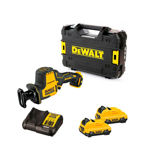 Акумуляторна шабельна пила Dewalt DCS312D2, 2x2.0 Ah, з/п, кейс